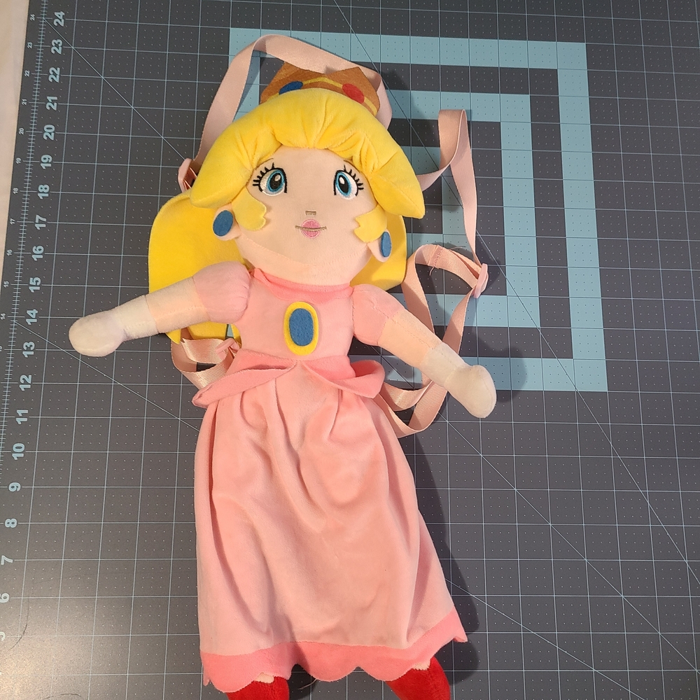 Princess Peach Plush Doll Backpack